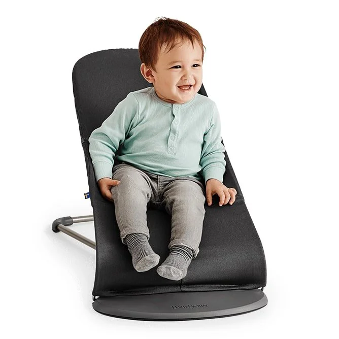 Кресло-шезлонг BabyBjorn Bliss Anthracite, Mesh