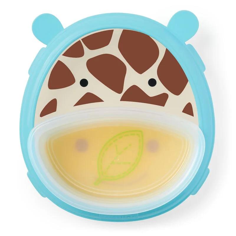 Set Farfurie si Bol Skip Hop Zoo Smart Girafa foto