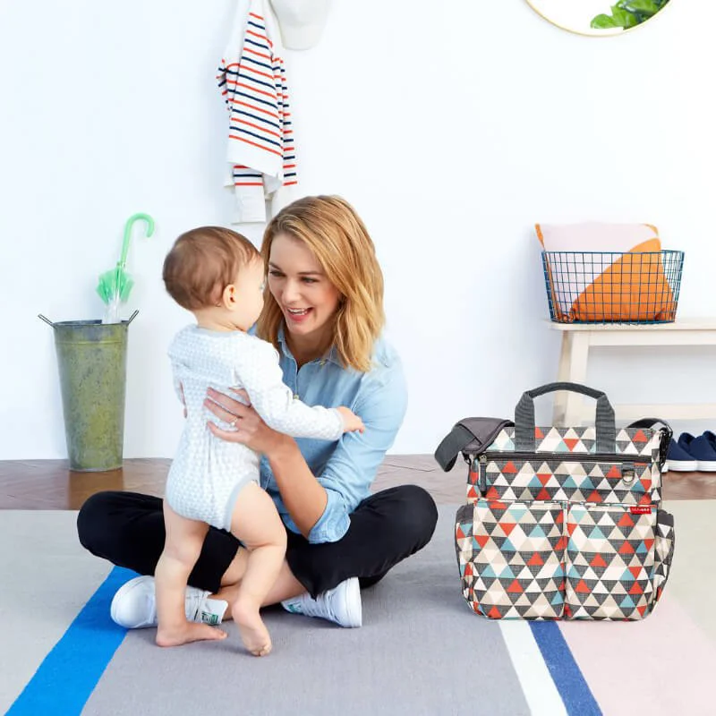 Geanta pentru parinti Skip Hop Duo Signature Triangles foto