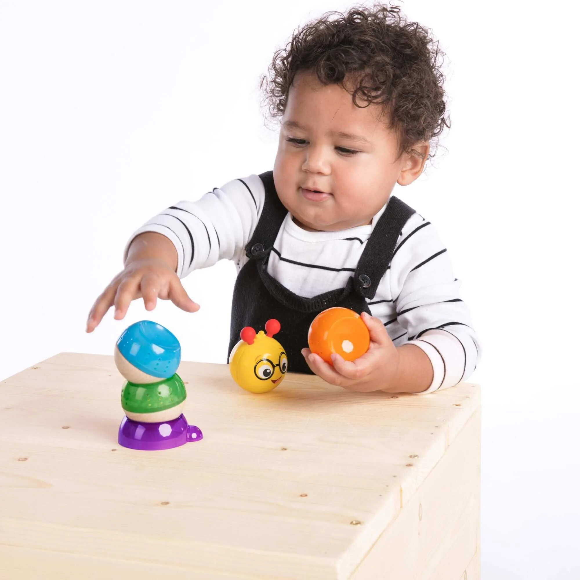 Jucarie de lemn muzicala Hape & Baby Einstein Balancing Cal