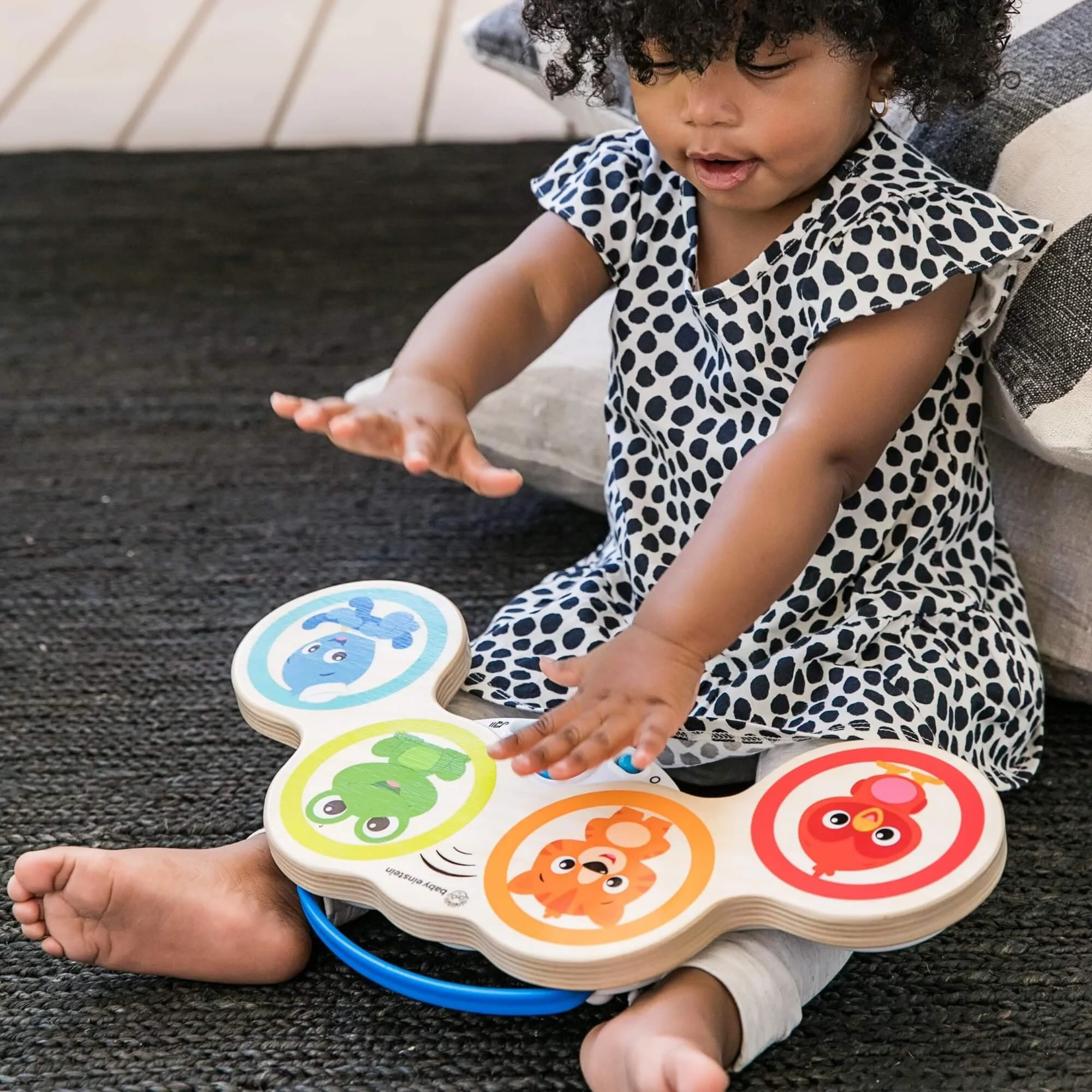 Jucarie de lemn muzicala Hape & Baby Einstein Magic Touch Drum™