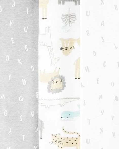Carter's Set 5 piese - body Litere/animalute/slogan foto