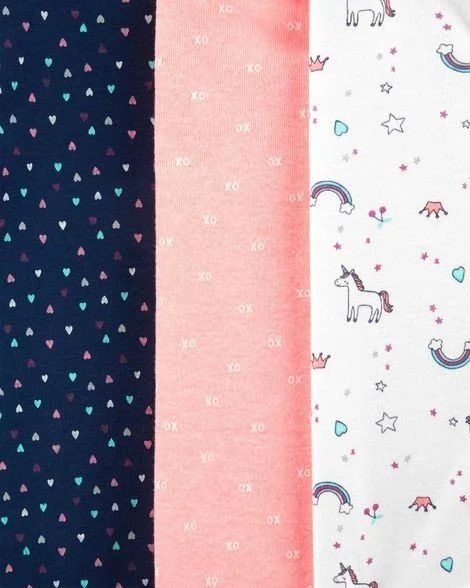 Carter's Set 4 piese - body Unicorn/inimioare/buline foto