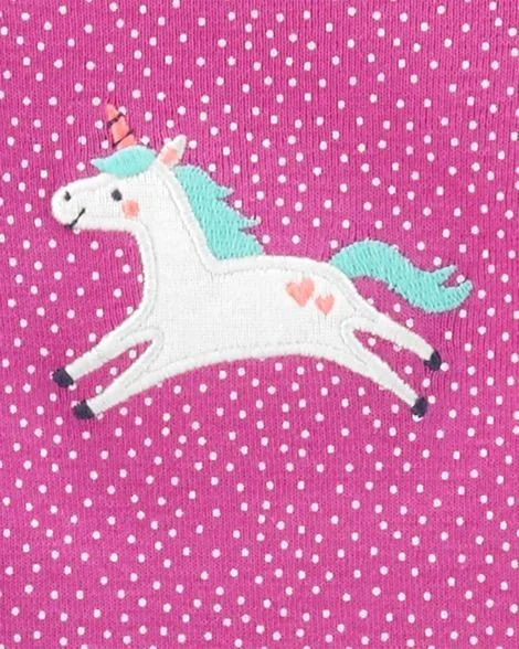 Carter's Set 4 piese - body Unicorn/inimioare/buline foto