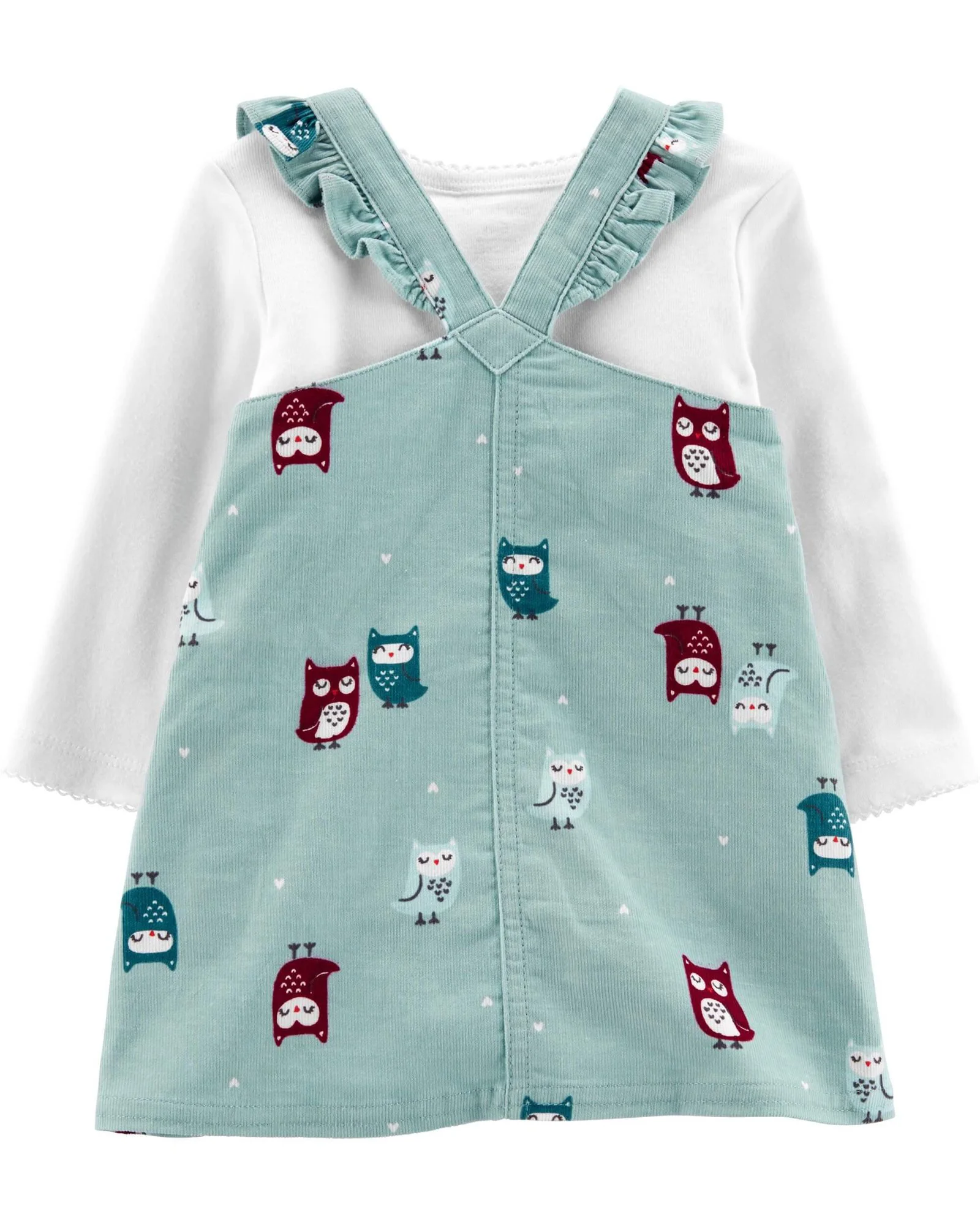 Carter's Set 3 piese Bufnite - sarafan, body si ciorapei foto