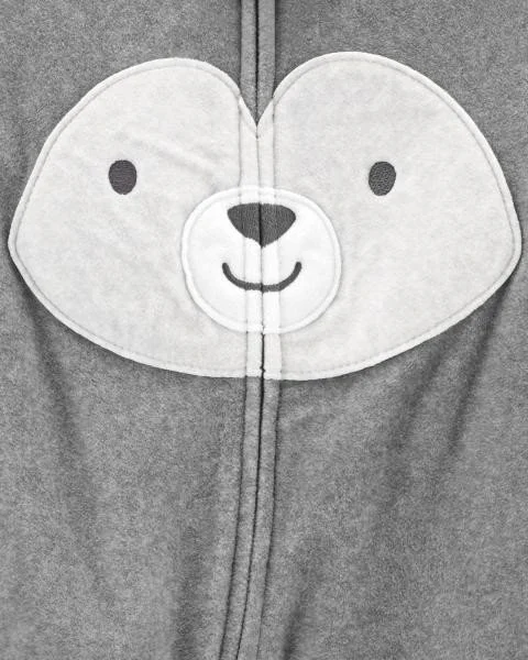 Carter's Pijama Fleece gri Husky foto
