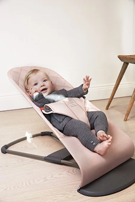 Кресло-шезлонг BabyBjorn Bliss Old Rose, хлопок