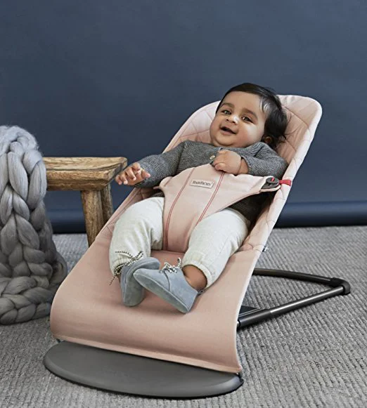 Кресло-шезлонг BabyBjorn Bliss Old Rose, хлопок