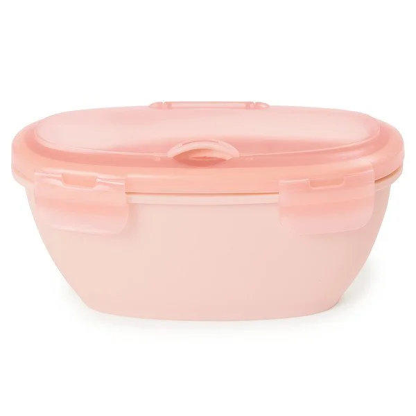 Set de calatorie pentru hranire (bol + lingurita) Skip Hop Soft Coral foto