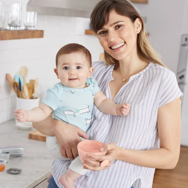 Set 2 boluri ergonomice Skip Hop Soft Gri + Coral foto