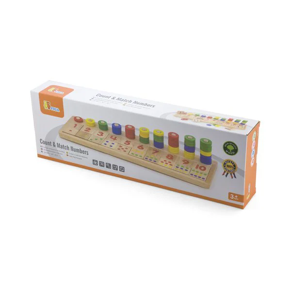 Set de joc din lemn Viga Toys Count & Match Numbers foto