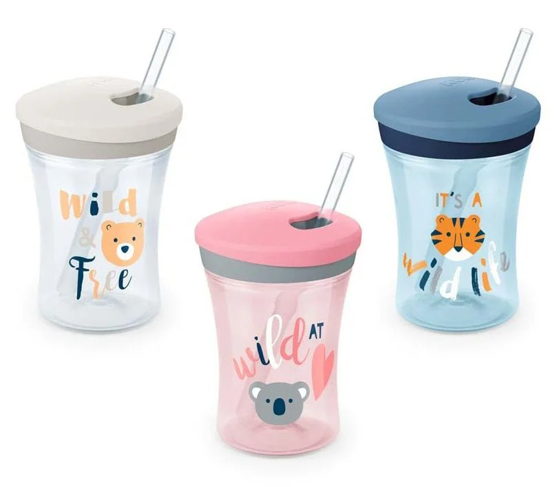 Чашка-стакан NUK Action Cup с соломинкой (8+ мес.), 230 мл foto