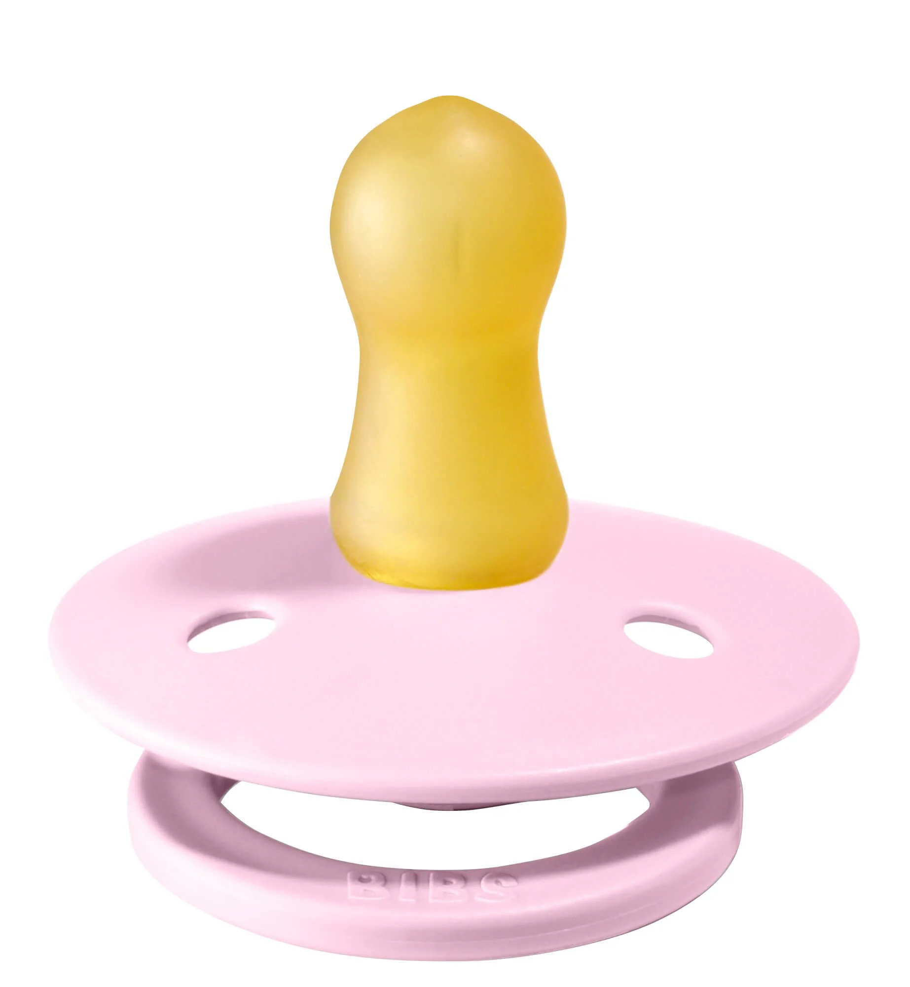 Suzeta rotunda BIBS Baby Pink din latex (0-6 luni) foto