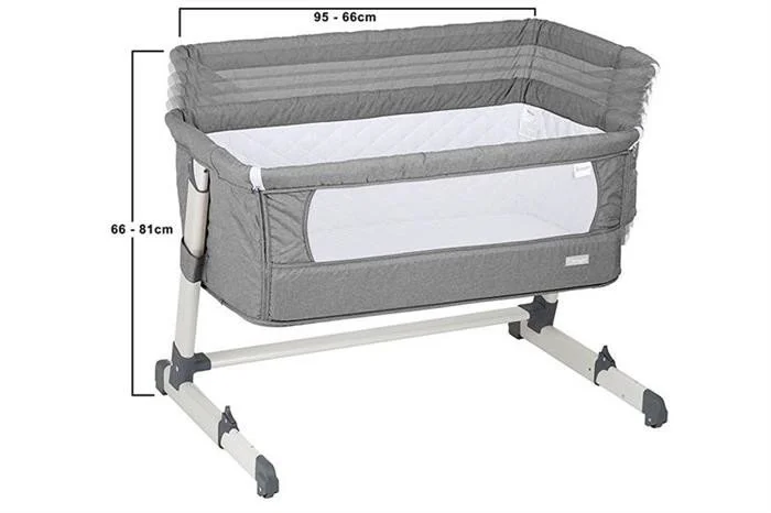Кроватка Co-sleeper 2 в 1 BabyGo Together Grey