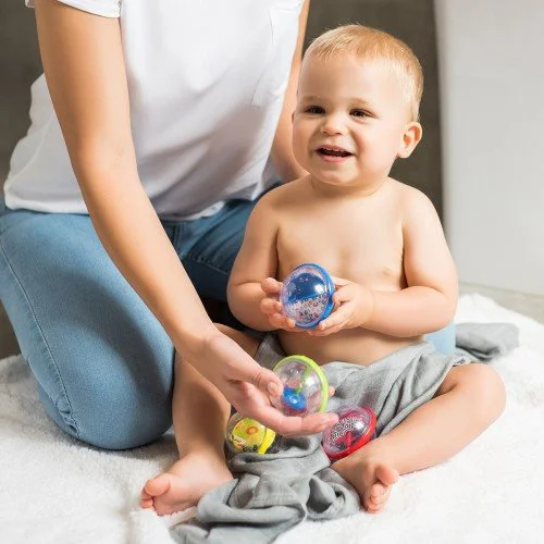 Jucarii pentru baie BabyOno Shape Fushion, 4 buc. foto