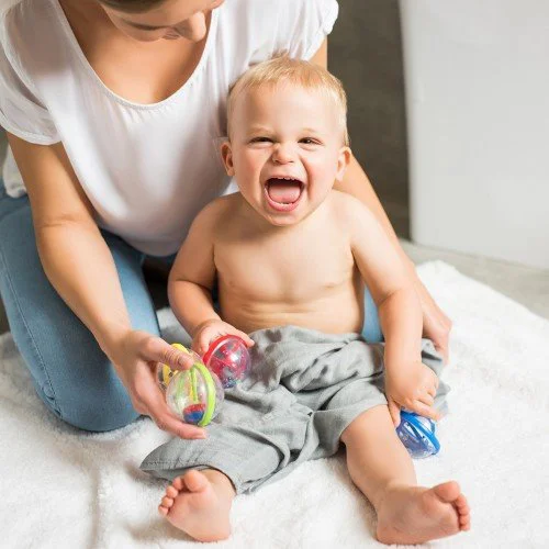 Jucarii pentru baie BabyOno Shape Fushion, 4 buc. foto
