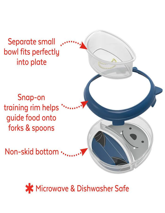 Set Farfurie si Bol Skip Hop Zoo Smart Liliac foto