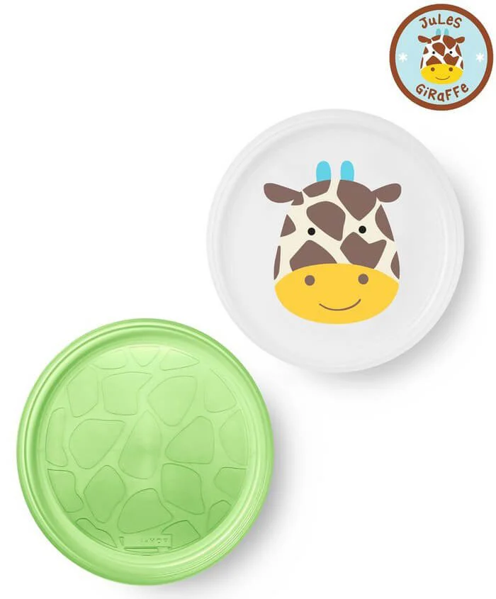 Set 2 farfurii anti-alunecare Skip Hop Zoo Girafa foto