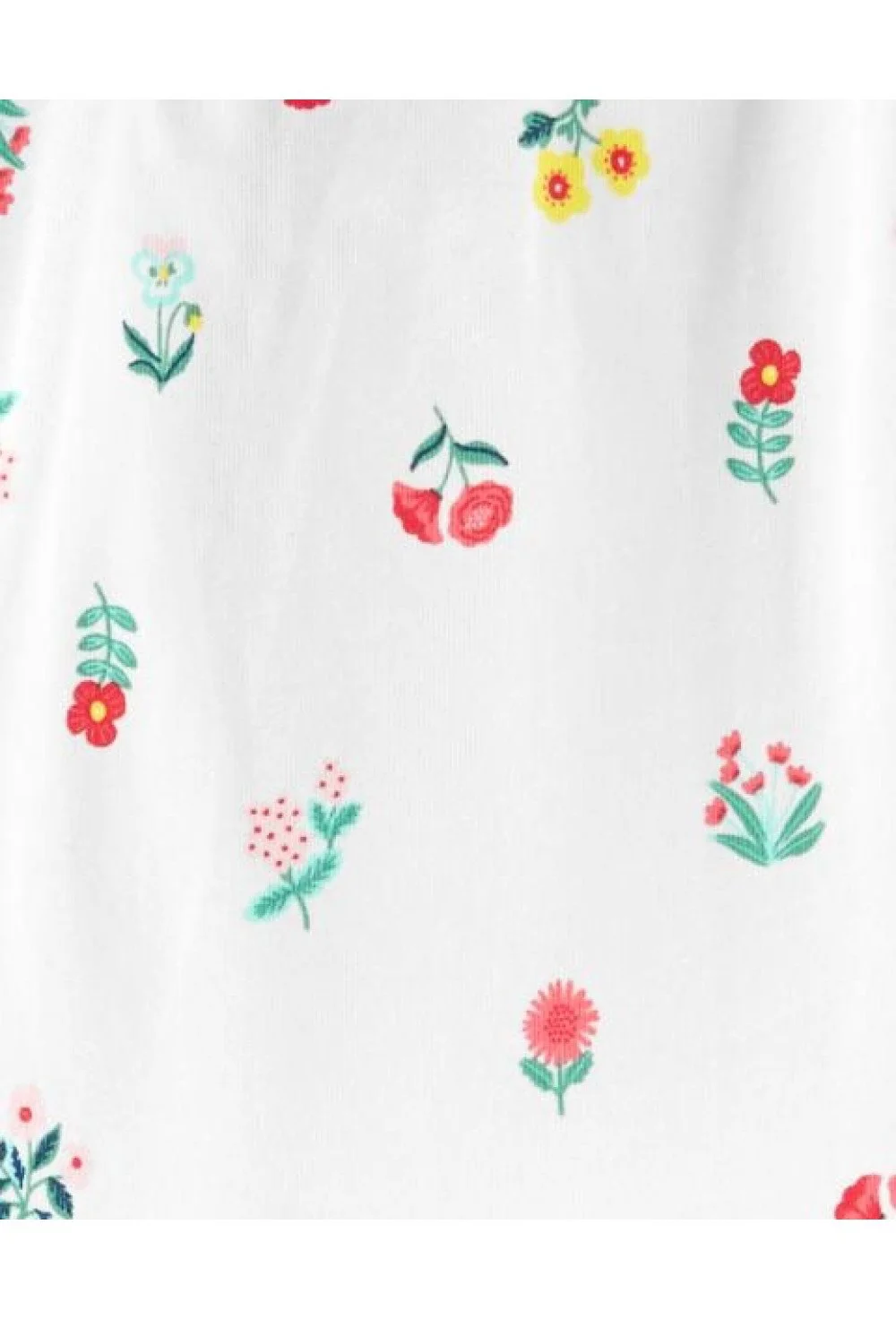 Carter's Set 2 piese - pantaloni si body alb cu flori foto