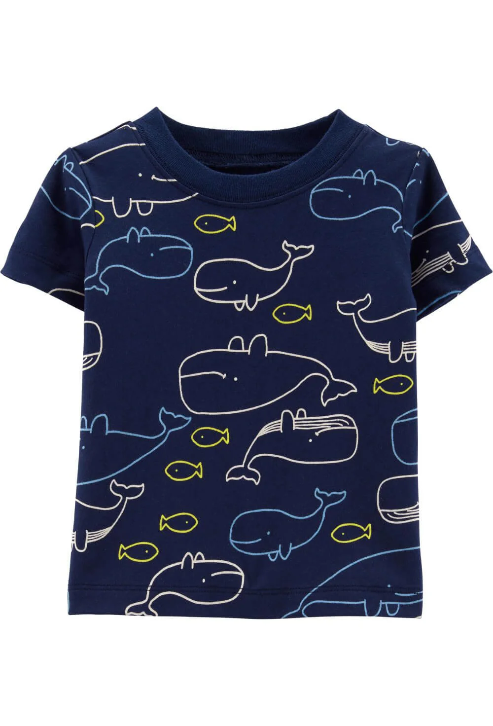Carter's Set 2 piese Balena - tricou si salopeta scurta foto