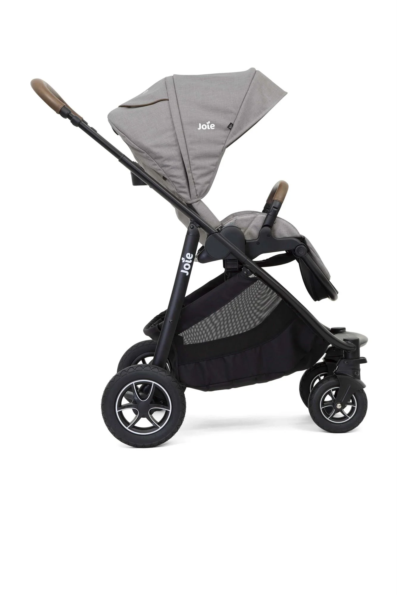 Carucior 3 in 1 Joie Versatrax Gray Flannel