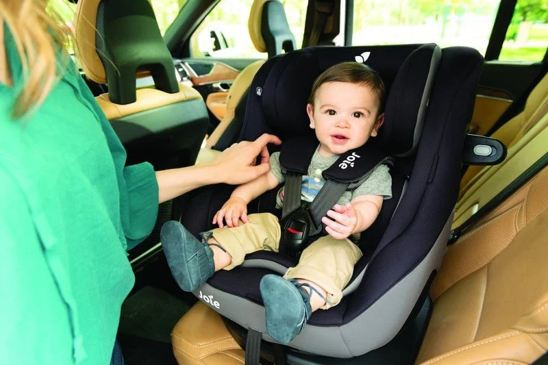 Scaun auto rotativ cu isofix Joie Spin Safe Black Pepper, 0-18 kg foto
