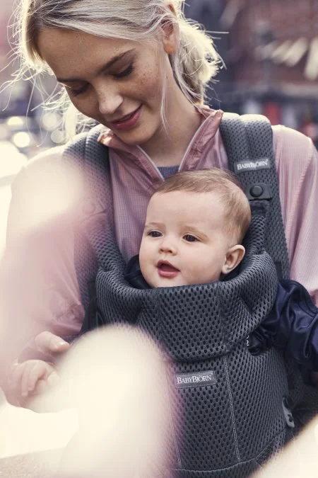 Marsupiu anatomic BabyBjorn Move Anthracite, 3D Mesh