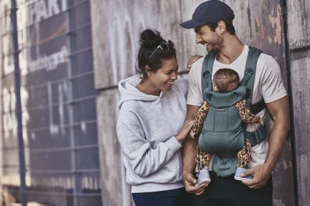 Marsupiu anatomic BabyBjorn Move Sage Green, 3D Mesh