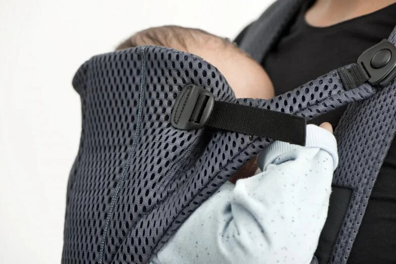 Marsupiu anatomic BabyBjorn Move Sage Green, 3D Mesh