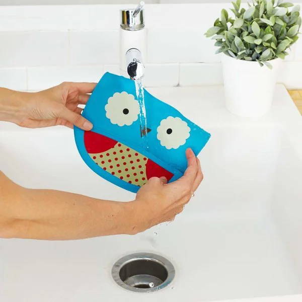 Силиконовый нагрудник Fold & Go Skip Hop Zoo Сова foto