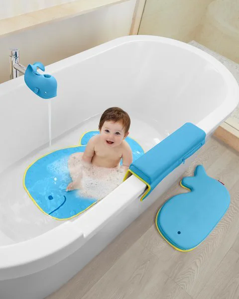 Capac pentru robinetul din baie Skip Hop Moby albastru foto
