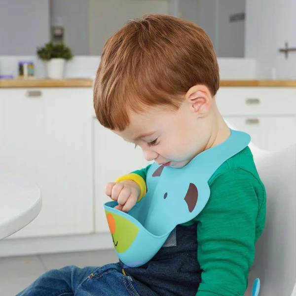 Силиконовый нагрудник Fold & Go Skip Hop Zoo Собачка foto