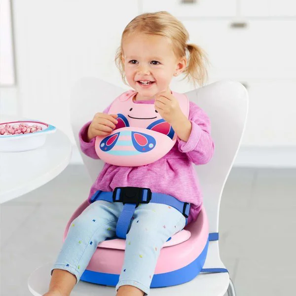 Силиконовый нагрудник Fold & Go Skip Hop Zoo Бабочка foto