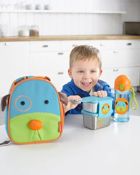 Kit pentru pranz din otel inoxidabil Skip Hop Zoo Catel foto