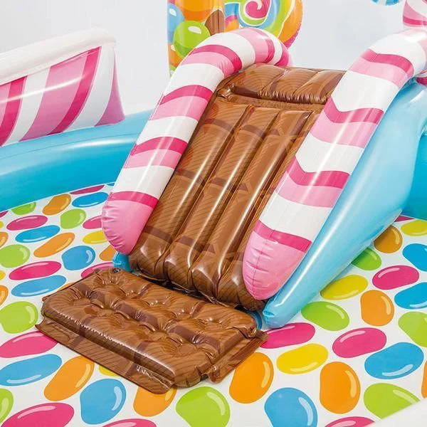 Centru de joaca Intex Candy cu tobogan 295x191x130 foto