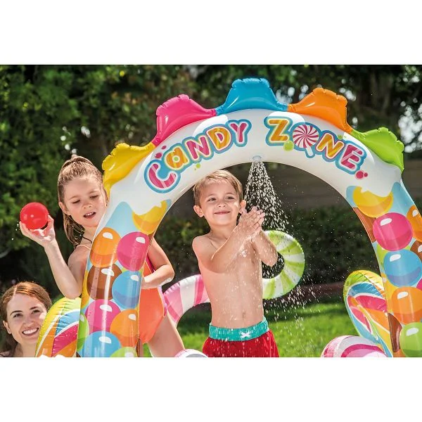 Centru de joaca Intex Candy cu tobogan 295x191x130 foto