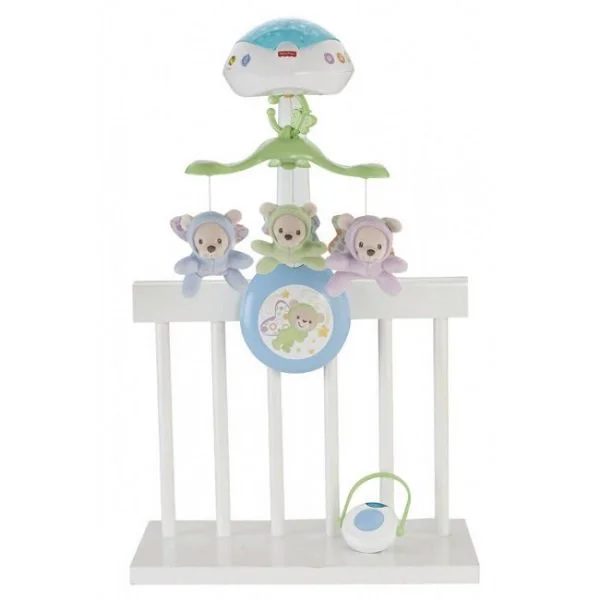 Carusel muzical pentru patut Fisher Price cu telecomanda foto