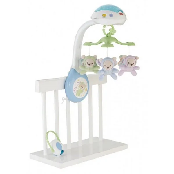 Carusel muzical pentru patut Fisher Price cu telecomanda foto