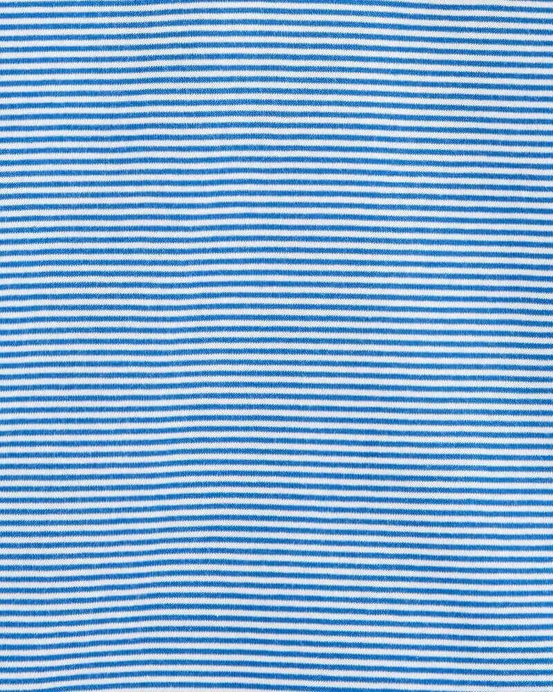 Carter's Tricou tip polo cu dungi albastre foto