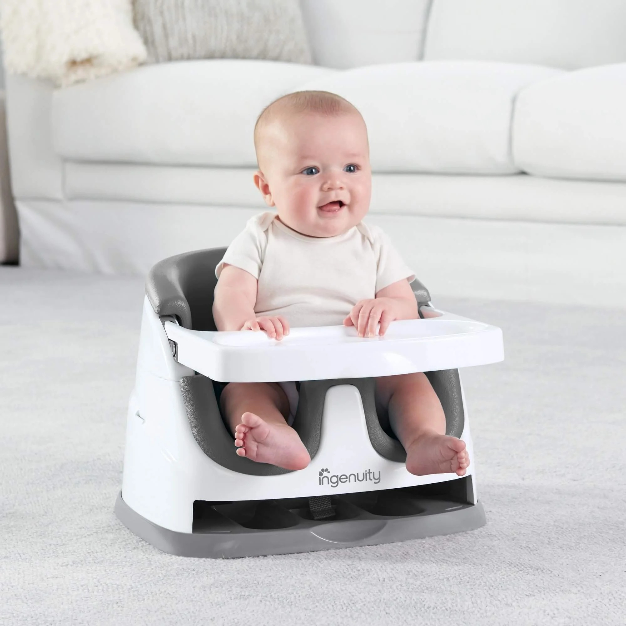 Стульчик для кормления 2 в 1 Bright Starts Ingenuity Slate