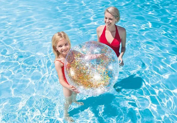 Мяч надувной Intex Glitter, 51 см foto