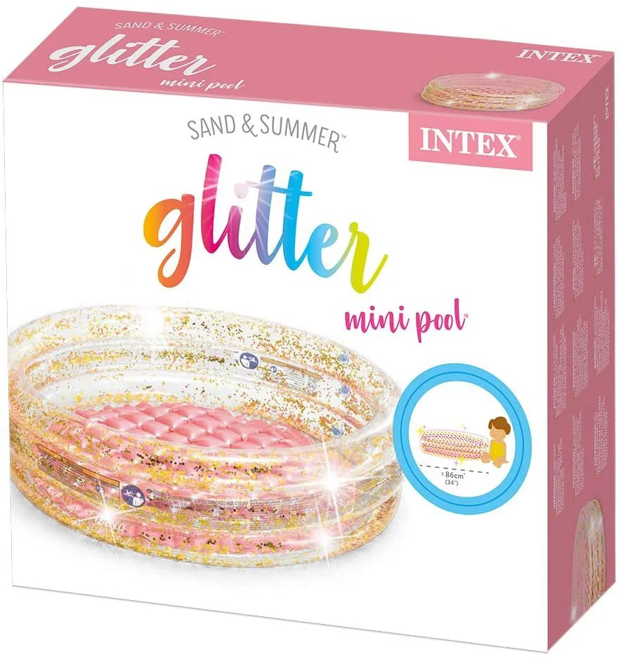 Piscina cu fund gonflabil pentru copii Intex Glitter 86x25 foto