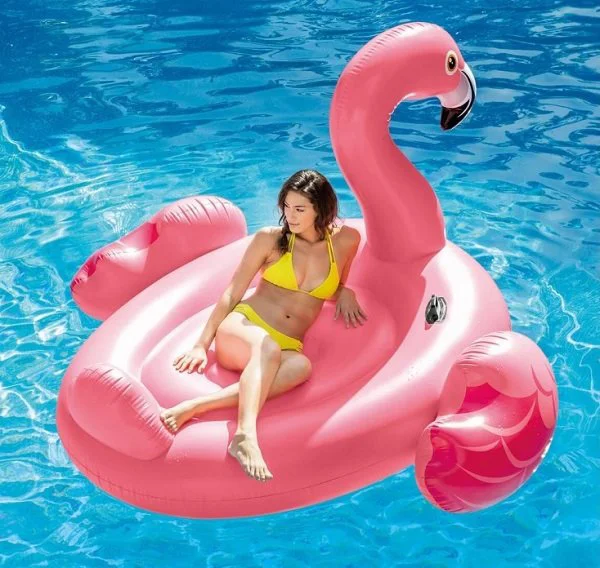 Pluta gonflabila Intex Flamingo 203x196x124 cm, (3+ ani) foto