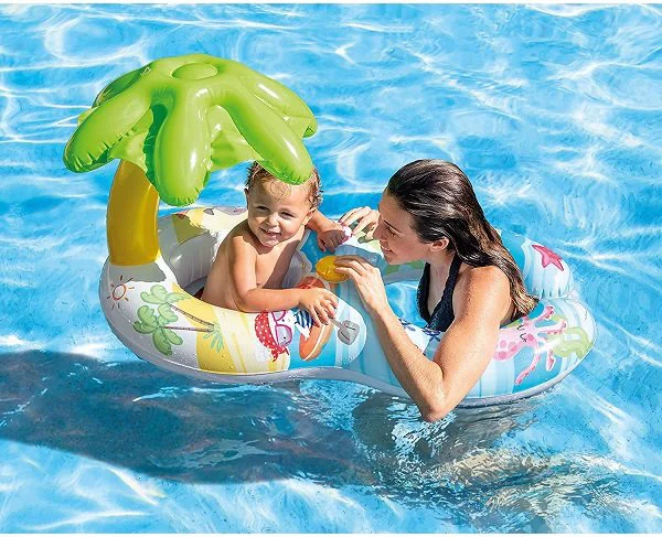 Cerc gonflabil Intex "Swim Float" (1+ an), 117x75 foto