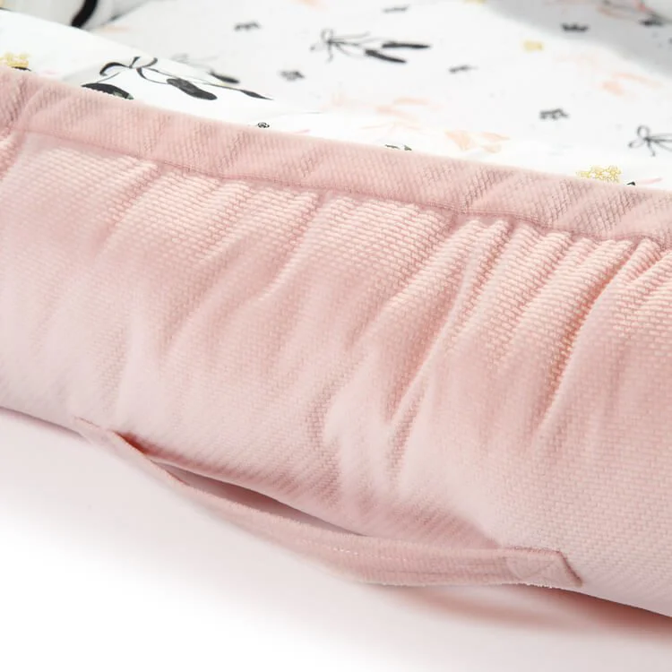Бабинест La Millou Velvet Collection - Moonlight Swan - Powder Pink foto