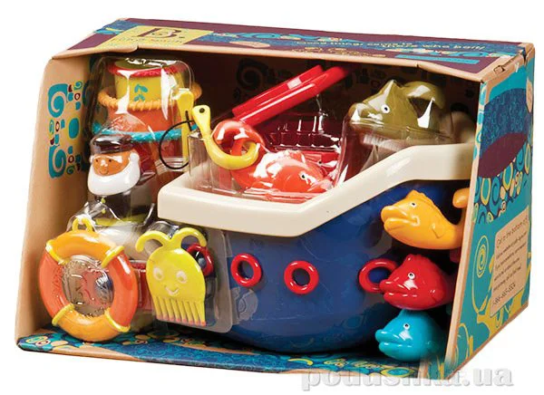 Set de joc pentru baie Battat Pescuitul Vesel, 12 piese