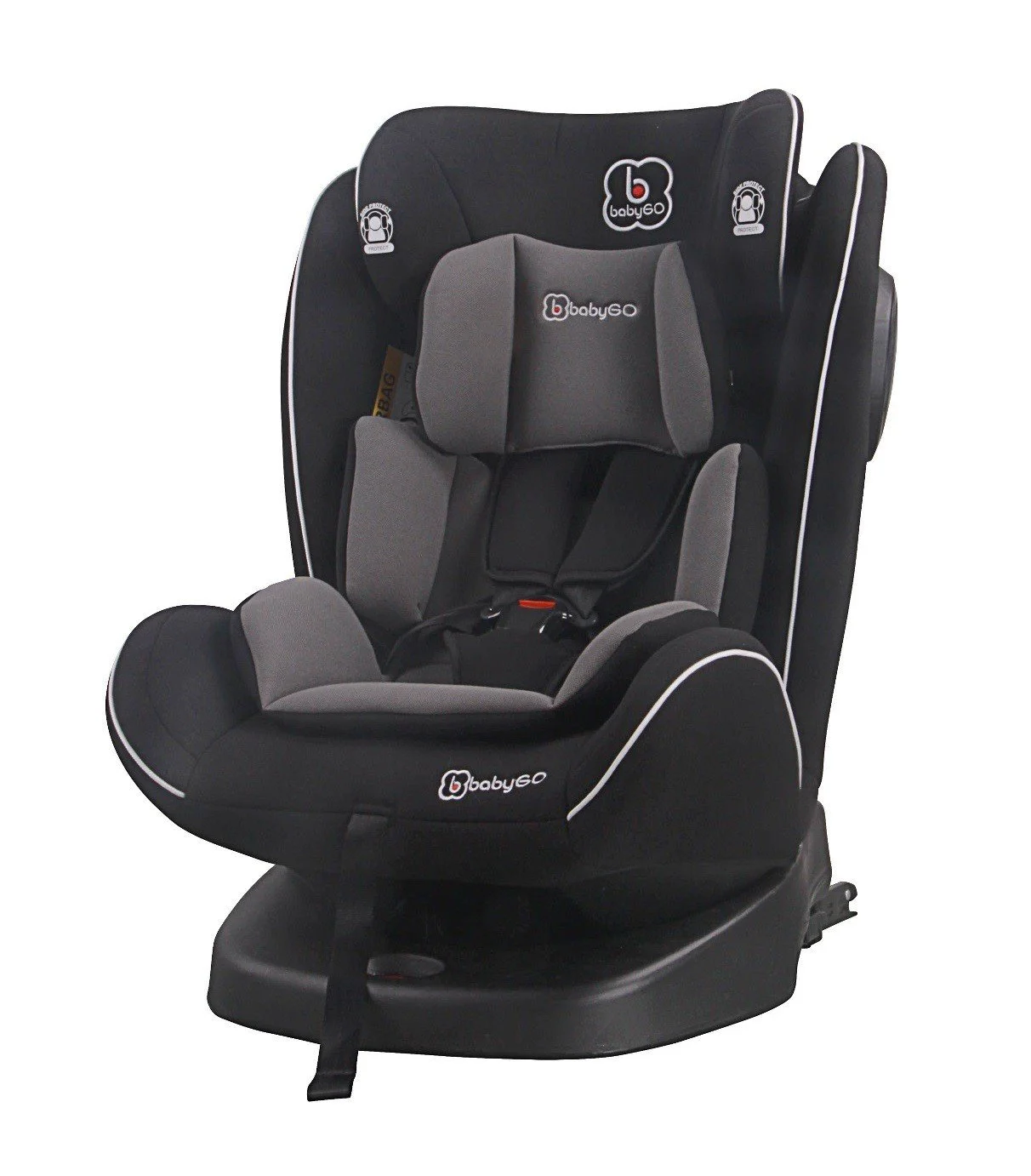 Scaun auto cu isofix BabyGo Nova 360° Grey, 0 - 36 kg