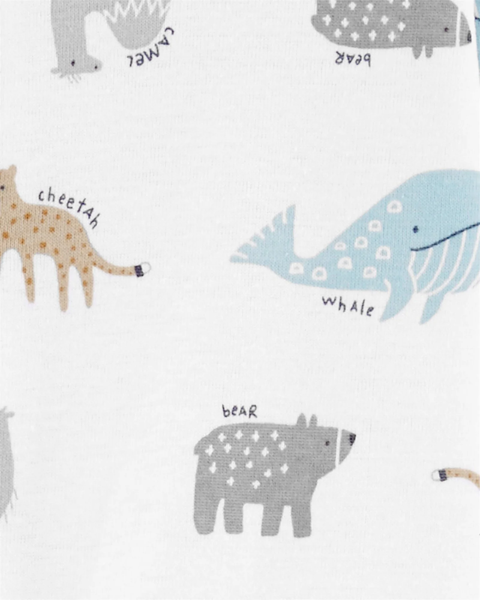Carter's Pijama Animale 100% Bumbac Organic foto