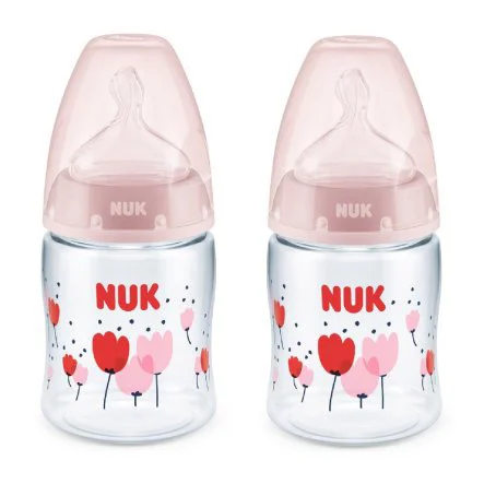 Бутылочка пластиковая NUK First Choice Temperature Control с силиконовой соской (0-6 мес.), 150 мл foto
