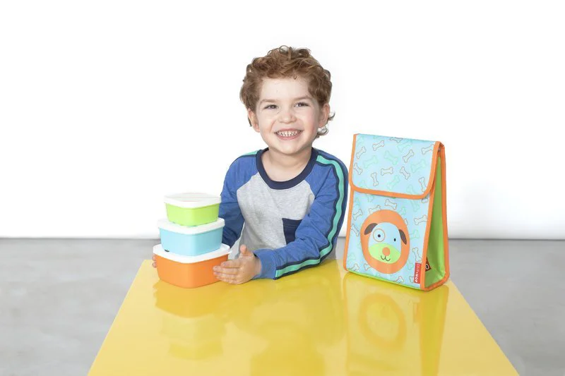 Set 3 cutii pentru pranz Skip Hop Zoo Catel foto